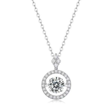 Jaylee Moissanite Necklace whitegold