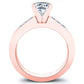 Jessamine Cushion Diamond Bridal Set (Lab Grown Igi Cert) rosegold