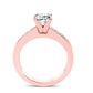 Jessamine Diamond Matching Band Only (engagement Ring Not Included) For Ring With Princess Center rosegold