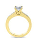 Jessamine Diamond Matching Band Only (engagement Ring Not Included) For Ring With Princess Center yellowgold