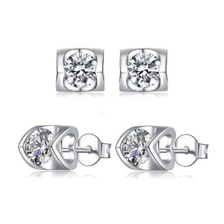 Jill Diamond Earrings (Clarity Enhanced) whitegold