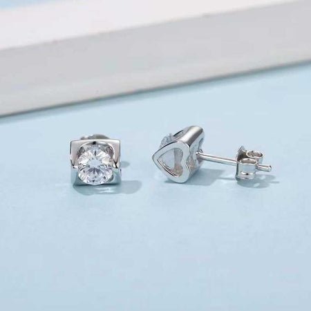 Jill Moissanite Earrings whitegold