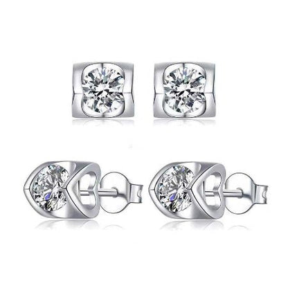 Jill Moissanite Earrings whitegold