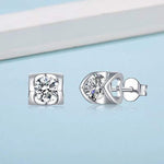 Jill Moissanite Earrings whitegold