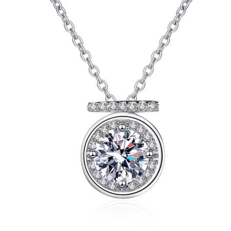 Jillie Moissanite Necklace whitegold