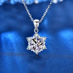 Jimena Moissanite Necklace whitegold