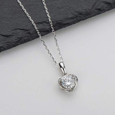 Jule Moissanite Necklace whitegold