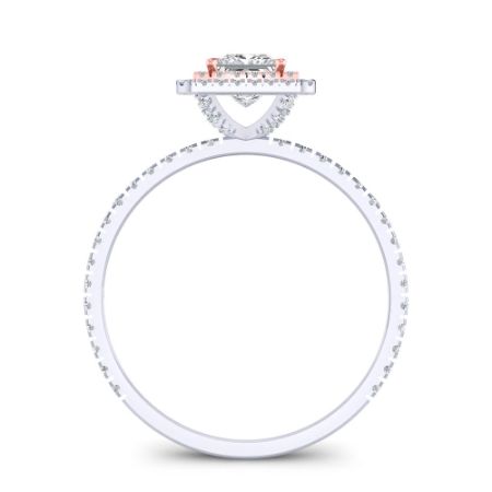 Juniper Diamond Matching Band Only (engagement Ring Not Included) For Ring With Princess Center whitegold