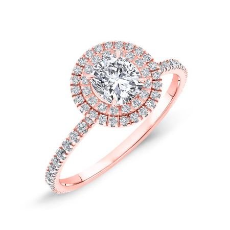 Juniper Cushion Diamond Bridal Set (Lab Grown Igi Cert) rosegold