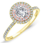 Juniper Cushion Diamond Engagement Ring (Lab Grown Igi Cert) yellowgold