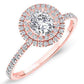 Juniper Cushion Diamond Engagement Ring (Lab Grown Igi Cert) rosegold