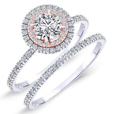 Juniper Round Diamond Bridal Set (Lab Grown Igi Cert) whitegold