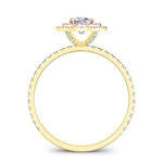 Juniper Moissanite Matching Band Only (engagement Ring Not Included) For Ring With Cushion Center yellowgold