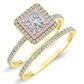 Juniper Moissanite Matching Band Only (engagement Ring Not Included) For Ring With Princess Center yellowgold