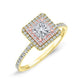 Juniper Moissanite Matching Band Only (engagement Ring Not Included) For Ring With Princess Center yellowgold