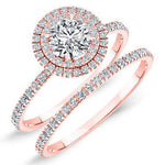 Juniper Round Diamond Bridal Set (Lab Grown Igi Cert) rosegold