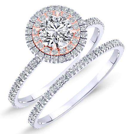 2.00 ct - Juniper - Round Moissanite Bridal Set