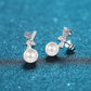 Kali Moissanite & Pearl Earrings whitegold