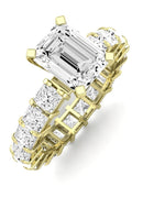 Kalina Emerald Diamond Engagement Ring (Lab Grown Igi Cert) yellowgold