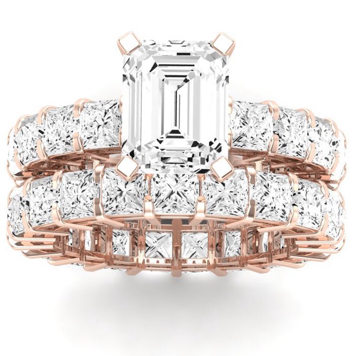 Kalina Emerald Diamond Bridal Set (Lab Grown Igi Cert) rosegold