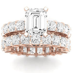 Kalina Emerald Diamond Bridal Set (Lab Grown Igi Cert) rosegold