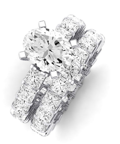 Kalina Oval Diamond Bridal Set (Lab Grown Igi Cert) whitegold