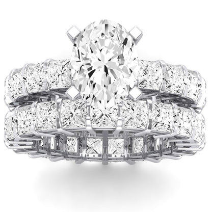 Kalina Oval Diamond Bridal Set (Lab Grown Igi Cert) whitegold