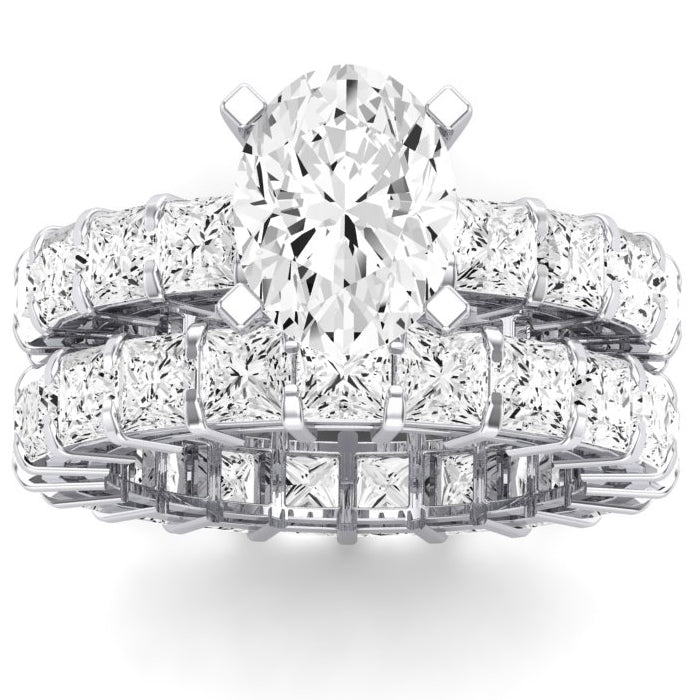 1.00 ct - Kalina - GIA Natural Oval Diamond Bridal Set
