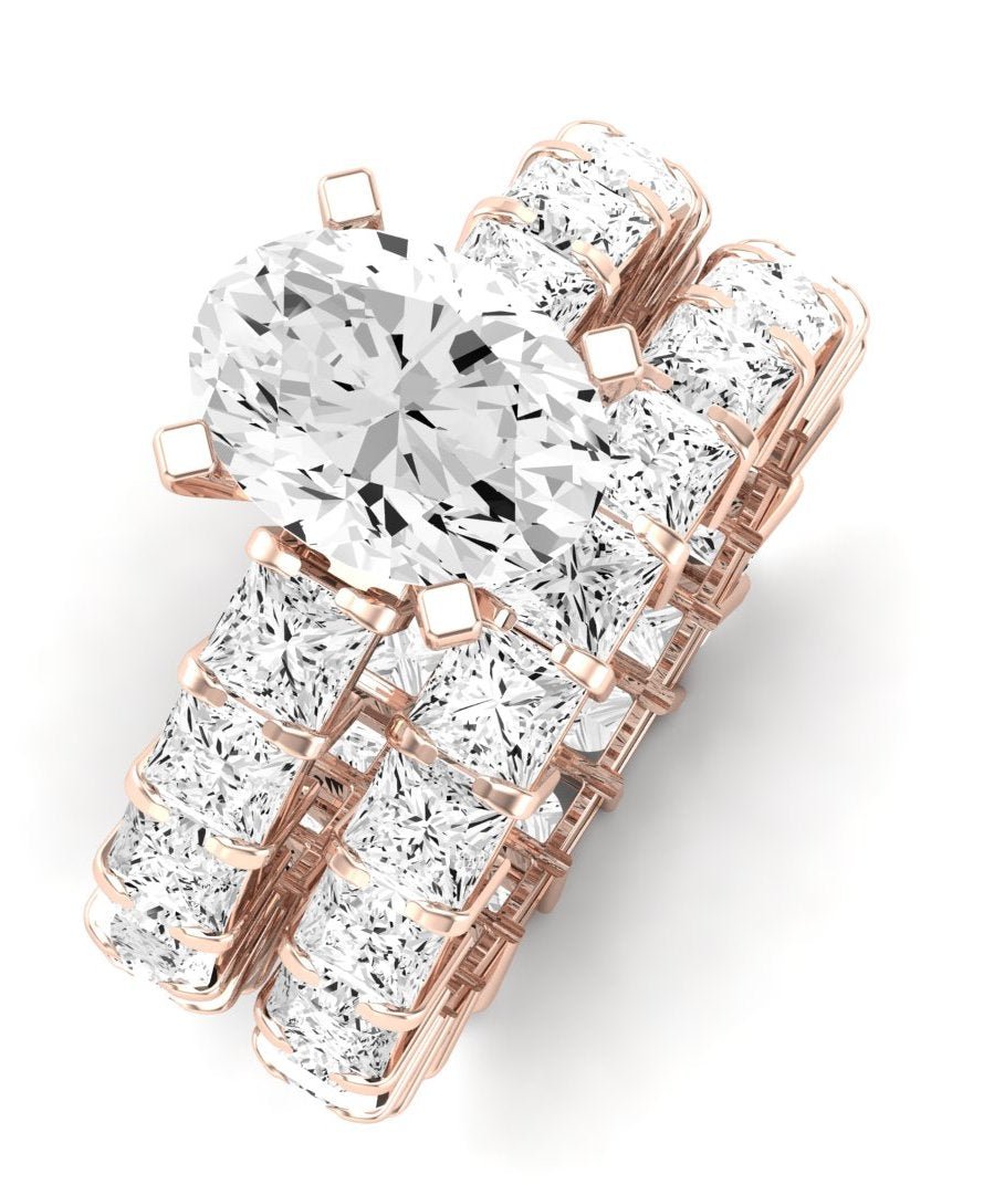 Kalina Oval Diamond Bridal Set (Lab Grown Igi Cert) rosegold