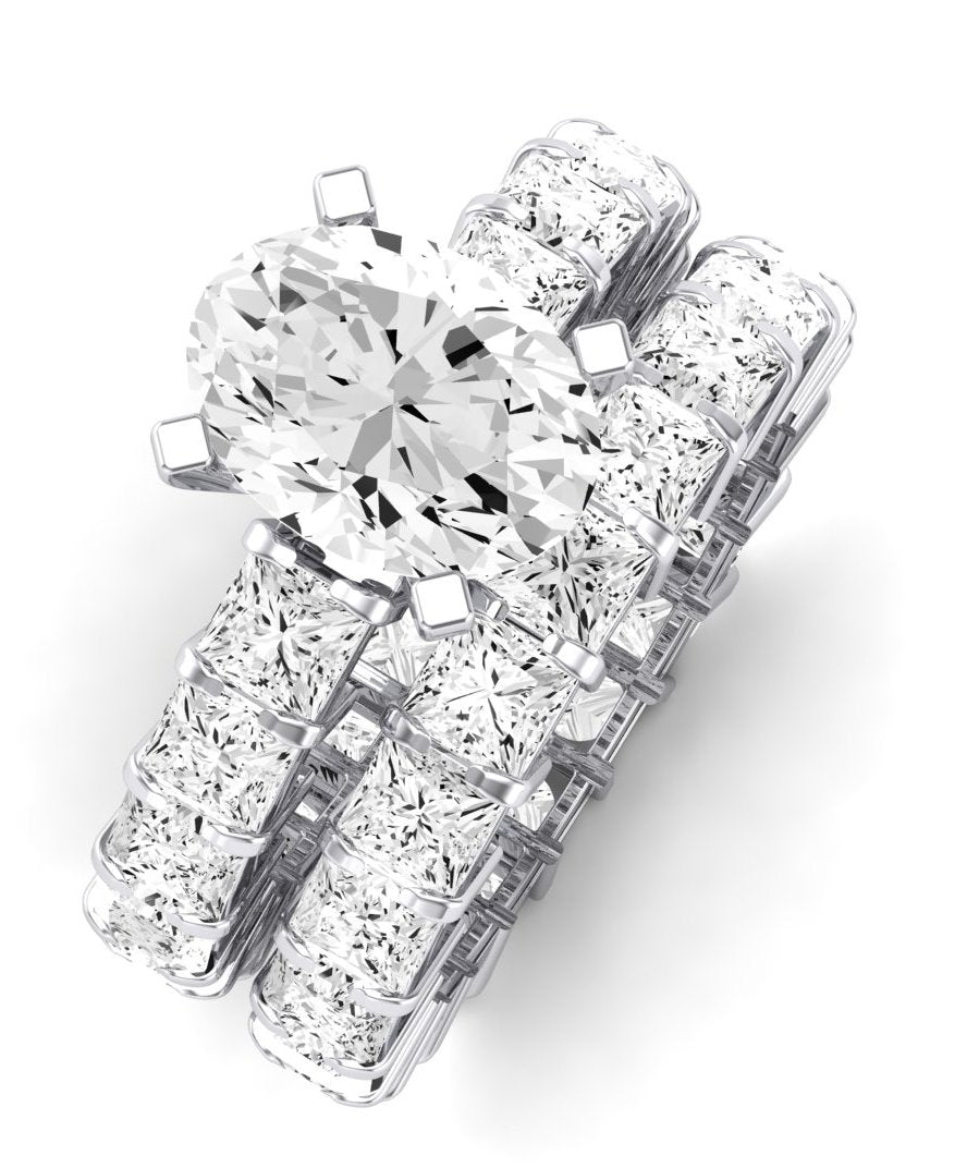 Kalina Oval Diamond Bridal Set (Lab Grown Igi Cert) whitegold