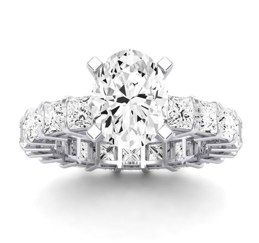 Kalina Oval Diamond Engagement Ring (Lab Grown Igi Cert) whitegold