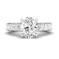 Kalina Oval Moissanite Bridal Set whitegold