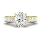 Kalina Oval Moissanite Bridal Set yellowgold