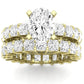 Kalina Oval Moissanite Bridal Set yellowgold