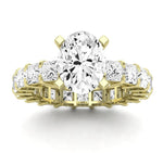Kalina Oval Moissanite Engagement Ring yellowgold