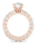 Kalina Oval Moissanite Engagement Ring rosegold