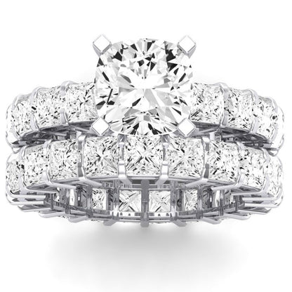 Kalina Cushion Diamond Bridal Set (Lab Grown Igi Cert) whitegold