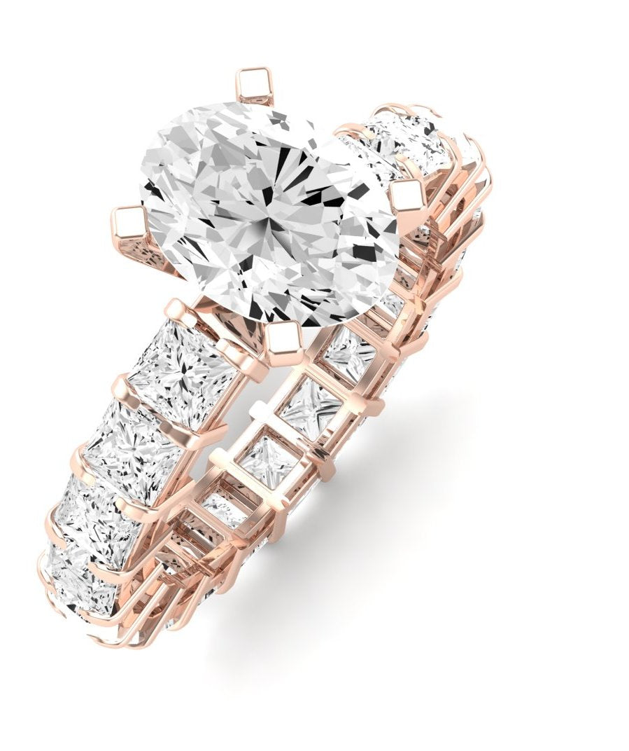 Kalina Oval Diamond Engagement Ring (Lab Grown Igi Cert) rosegold