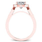 Kalmia Cushion Diamond Engagement Ring (Lab Grown Igi Cert) rosegold