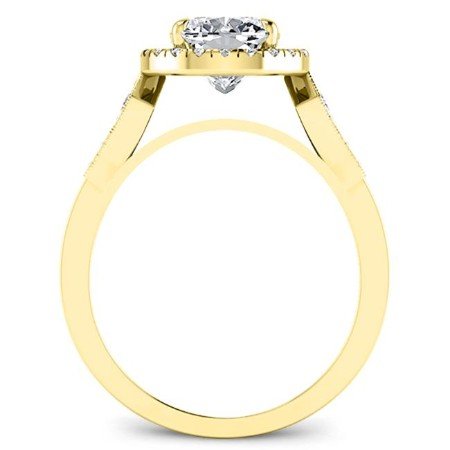 Kalmia Cushion Diamond Engagement Ring (Lab Grown Igi Cert) yellowgold