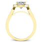 Kalmia Diamond Matching Band Only (engagement Ring Not Included) For Ring With Cushion Center yellowgold