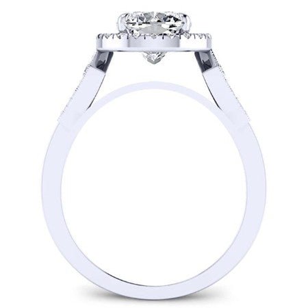 Kalmia Diamond Matching Band Only (engagement Ring Not Included) For Ring With Cushion Center whitegold