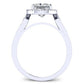 Kalmia Diamond Matching Band Only (engagement Ring Not Included) For Ring With Princess Center whitegold