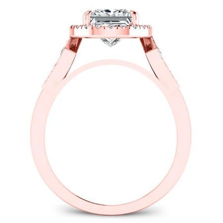 Kalmia Diamond Matching Band Only (engagement Ring Not Included) For Ring With Princess Center rosegold