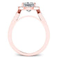 Kalmia Diamond Matching Band Only (engagement Ring Not Included) For Ring With Princess Center rosegold