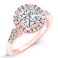 Kalmia Princess Diamond Engagement Ring (Lab Grown Igi Cert) rosegold