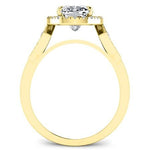 Kalmia Moissanite Matching Band Only (engagement Ring Not Included) For Ring With Cushion Center yellowgold