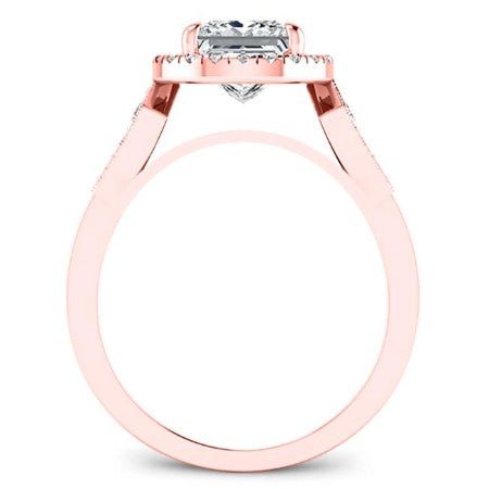 Kalmia Princess Diamond Bridal Set (Lab Grown Igi Cert) rosegold