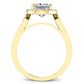 Kalmia Princess Diamond Engagement Ring (Lab Grown Igi Cert) yellowgold