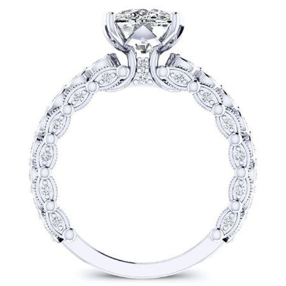Kassia Cushion Diamond Bridal Set (Lab Grown Igi Cert) whitegold